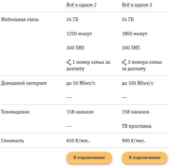 Обзор тарифов для Екатеринбурга от Билайна в 2021 году