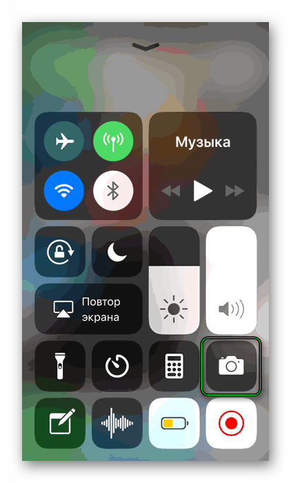 Функция Скриншот для iOS