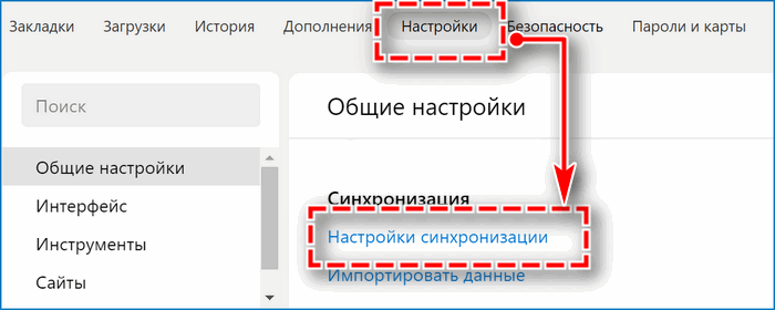 Синхронизация Яндекс