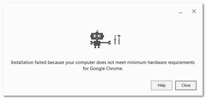 Компьютер не отвечает минимальным системным требованиям