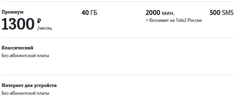 Тарифы в 2021 году на Теле2 для Перми и Пермского края