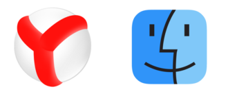 Иконки Яндекс браузера и Mac OS